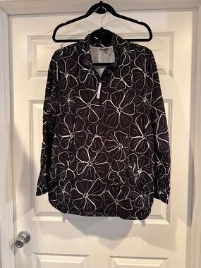 Talbots 1x Terry zip sweatshirt